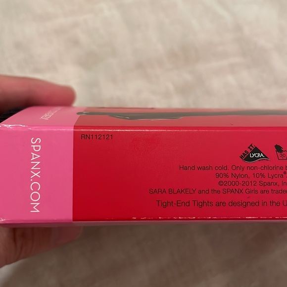 SPANX, Tight-End Tights, Patterned-Coil Stripe, Black, size B, NEW! NEW! NEW!!!! - Picture 7 of 8